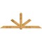 Ekena Millwork Kennewick Rough Sawn Timber Gable Bracket, Western Red Cedar, 108"W x 40"H x 6"D x 6"F, 9/12 Pitch GBW108X40X0606KEN00RWR - alternate 1